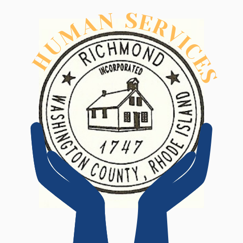 The Richmond town logo being held by two hands